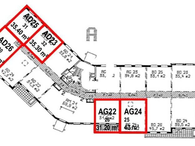 Location bureaux 194 m² divisibles à partir de 74 m²