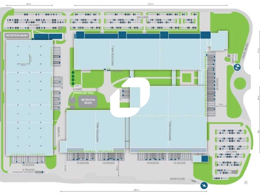 Location entrepots 22500 m² divisibles à partir de 11300 m²