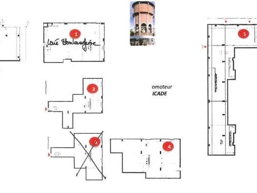 Location locaux commerciaux 297 m² divisibles à partir de 100 m²