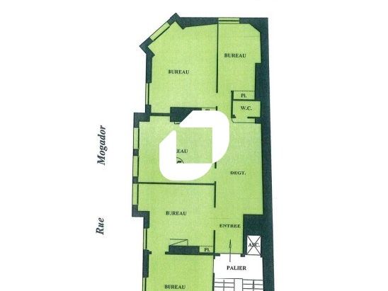 Location bureaux 93 m² non divisibles