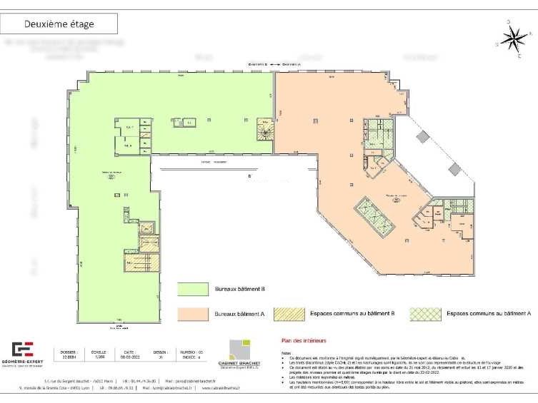 Location bureaux 3000 m² non divisibles