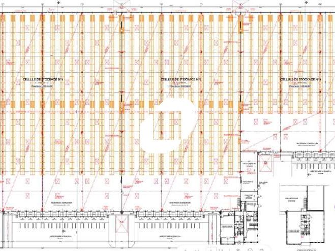 Location entrepots 15525 m² non divisibles