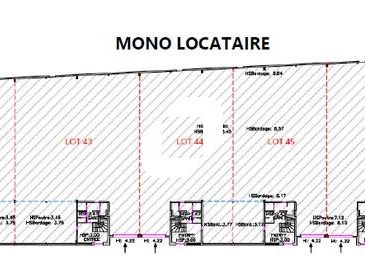 Location entrepots 4519 m² divisibles à partir de 1134 m²