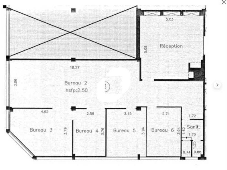 Location bureaux 478 m² divisibles à partir de 150 m²