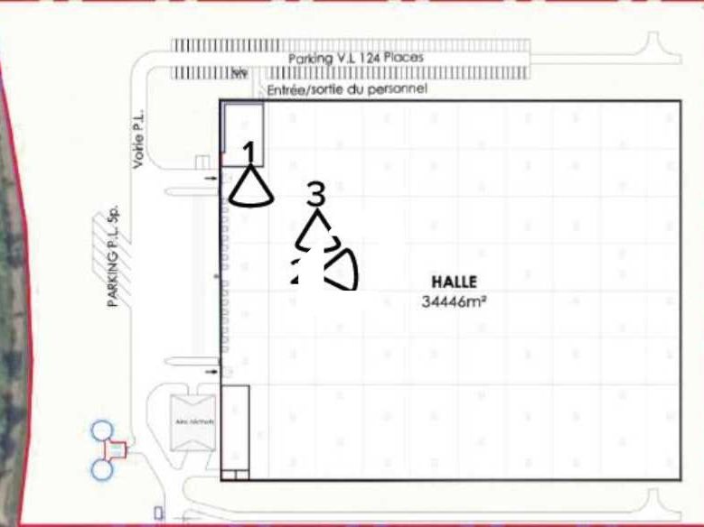 Location entrepots 17590 m² divisibles à partir de 8790 m²
