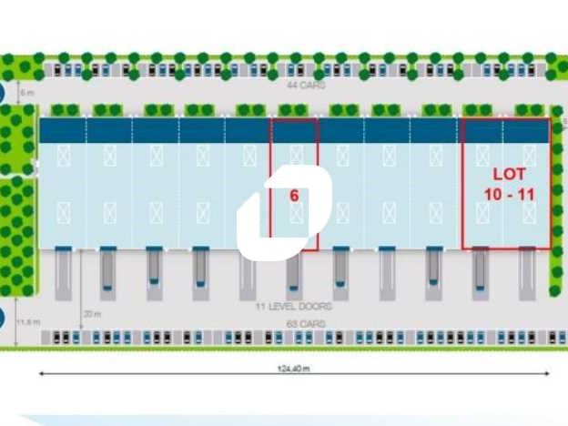 Location entrepots 1242 m² divisibles à partir de 406 m²