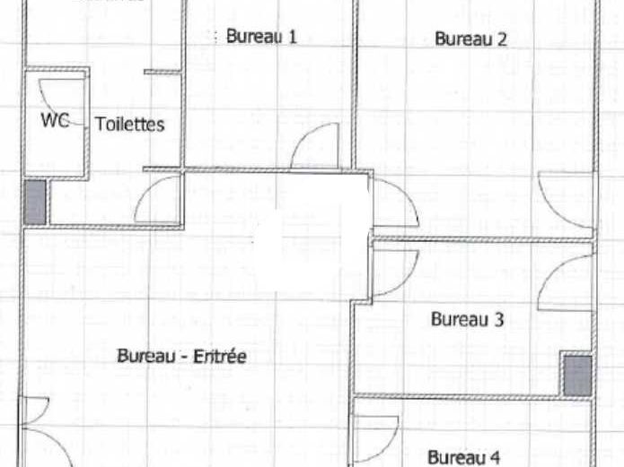 Location bureaux 90 m² non divisibles