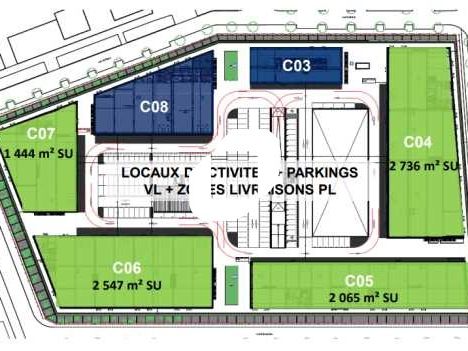 Location entrepots 9256 m² divisibles à partir de 1511 m²