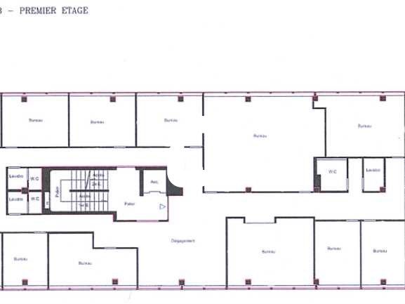 Location bureaux 1294 m² divisibles à partir de 104 m²