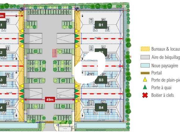 A proximité immédiate des autoroutes A1 et A104, 