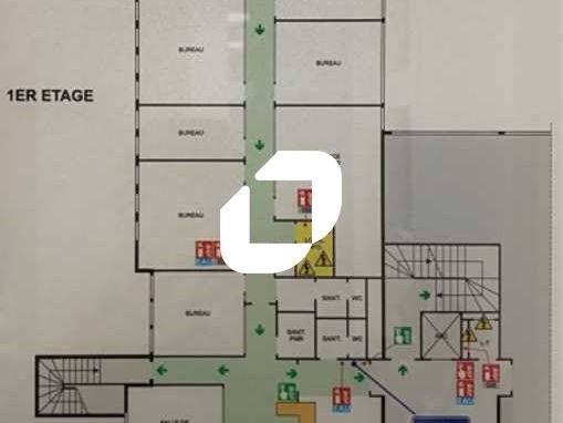 Location bureaux 411 m² non divisibles