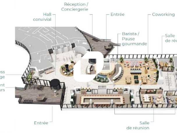 Location bureaux 4078 m² divisibles à partir de 333 m²