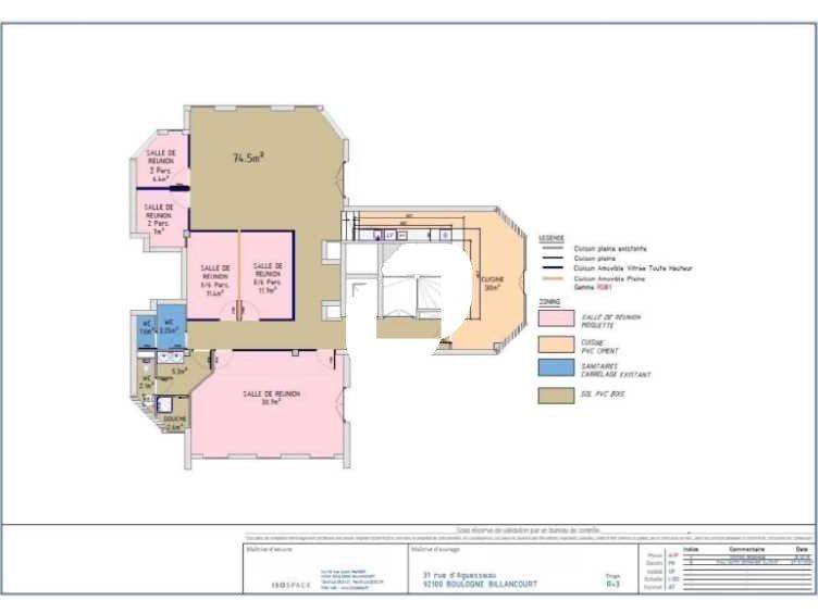 À louer à Boulogne Billancourt, bureaux de 571 m²