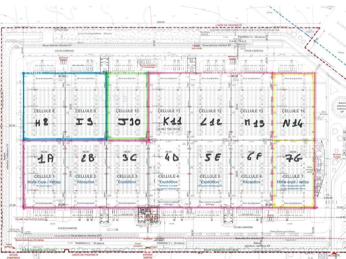 11603 m² pour cetentrepôts classe a en location à Valence