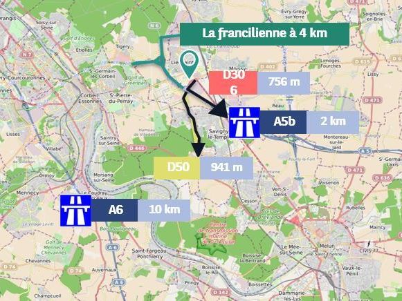 Vente Entrepôts classe A 22452 m² non divisibles 77127 Lieusaint