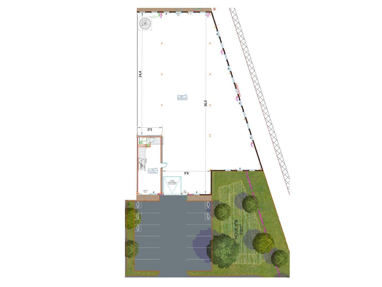 Au sein d'un parc d'activité tertiaire, CRENO REA