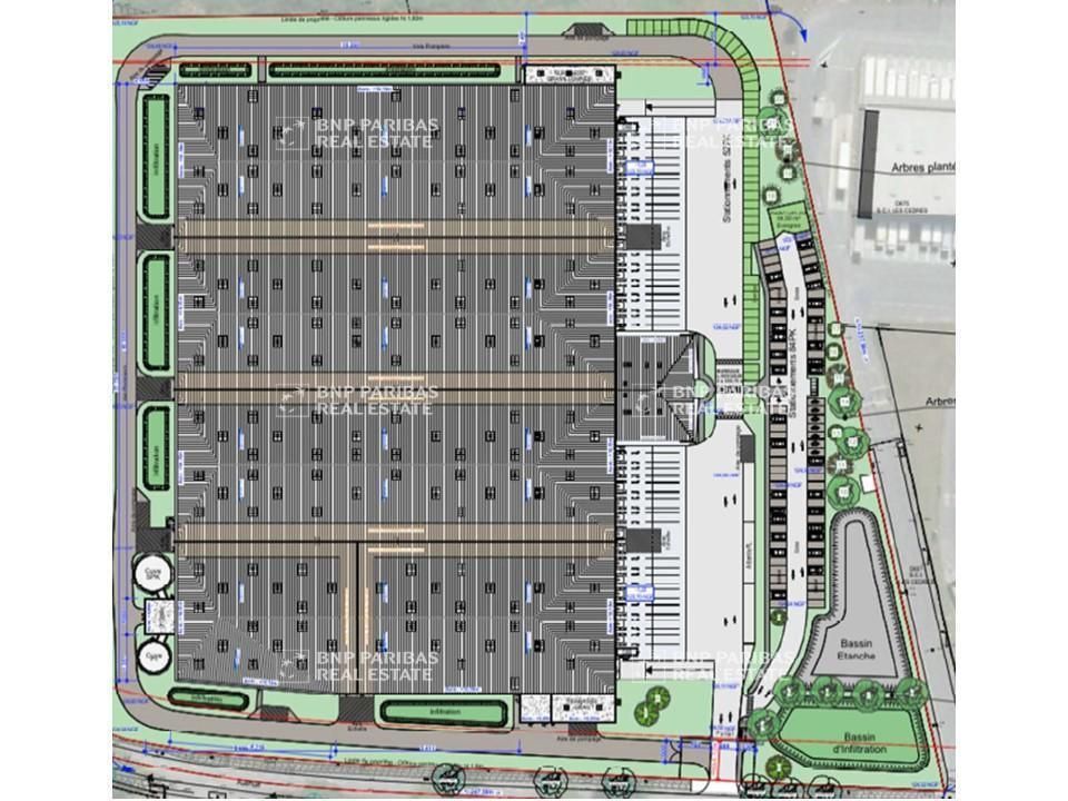 24832 m² pour cetentrepôts classe a en location à Bruguières