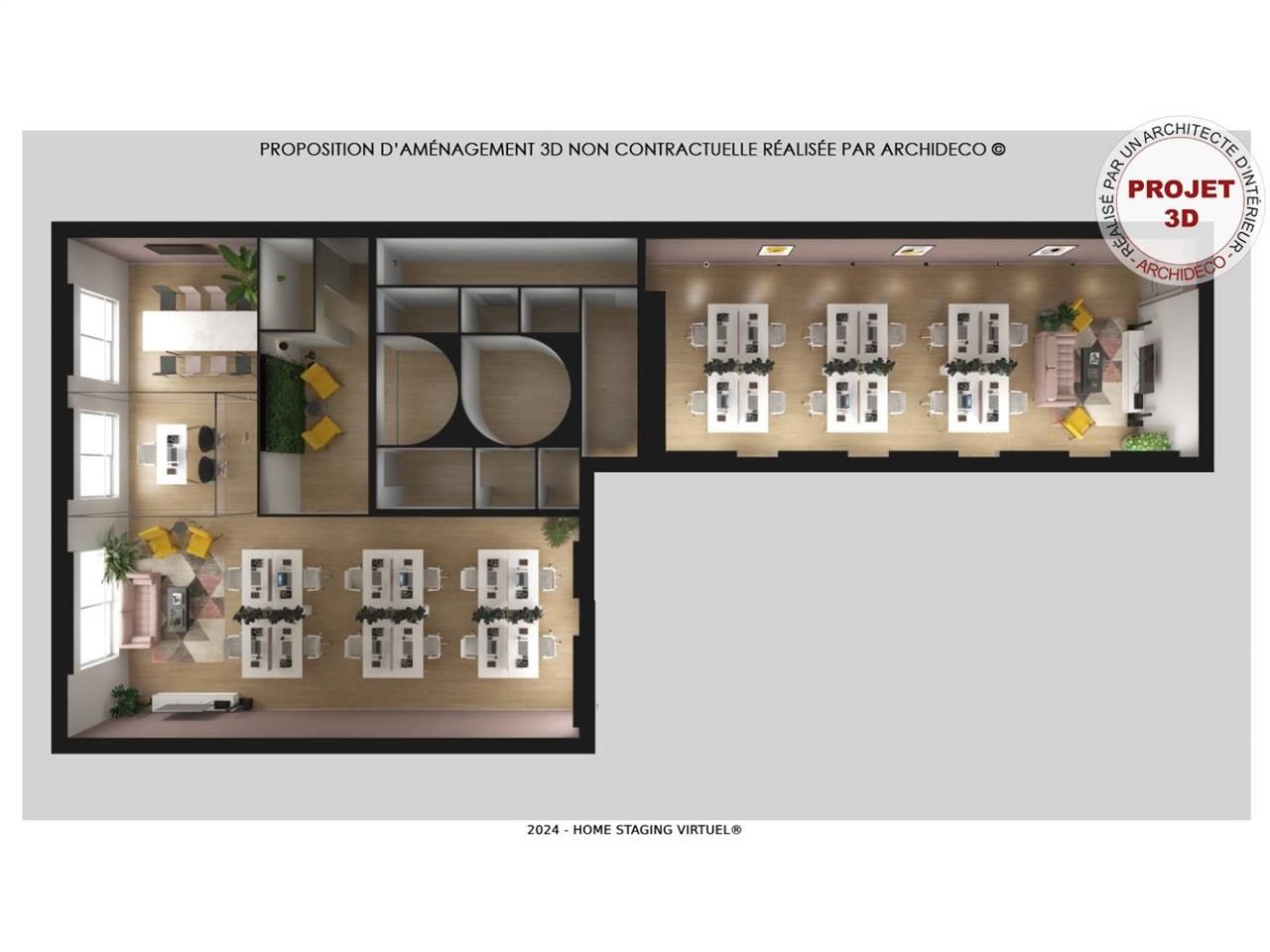 Vente bureaux 581 m² non divisibles