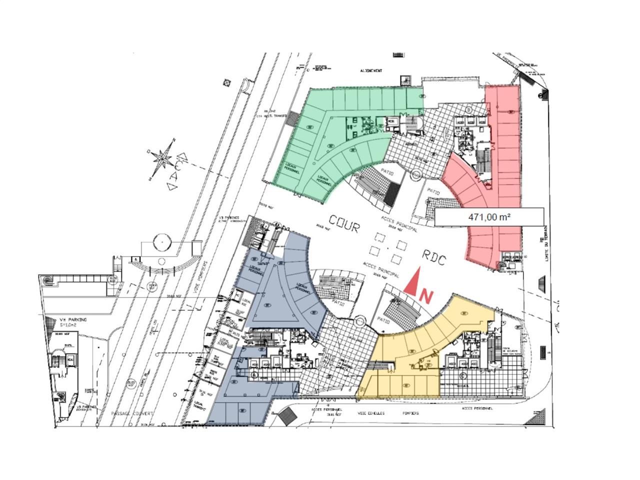 Location bureaux 6563 m² divisibles à partir de 359 m²