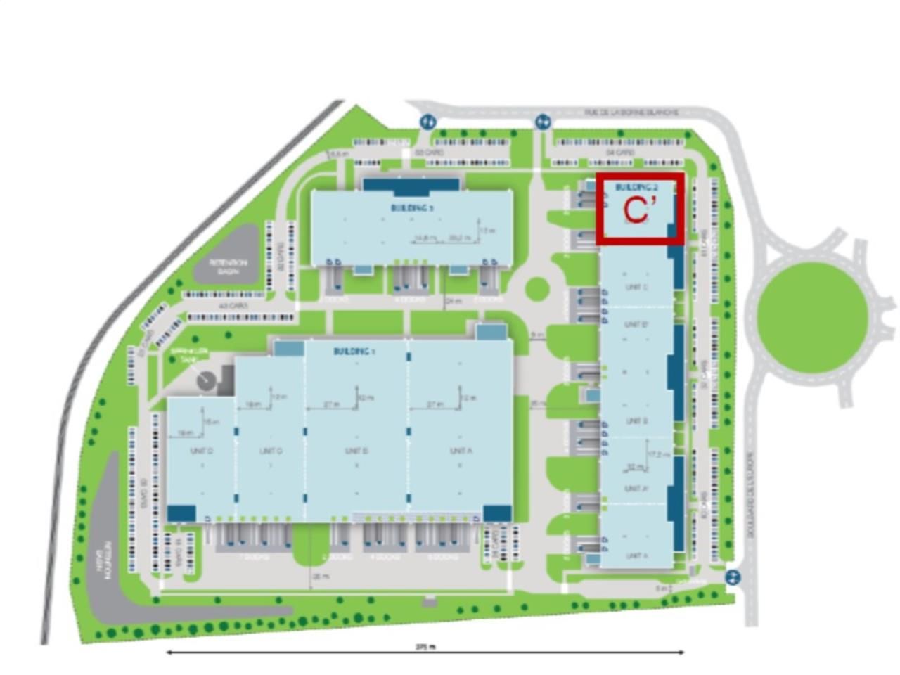 Location entrepots 3403 m² non divisibles