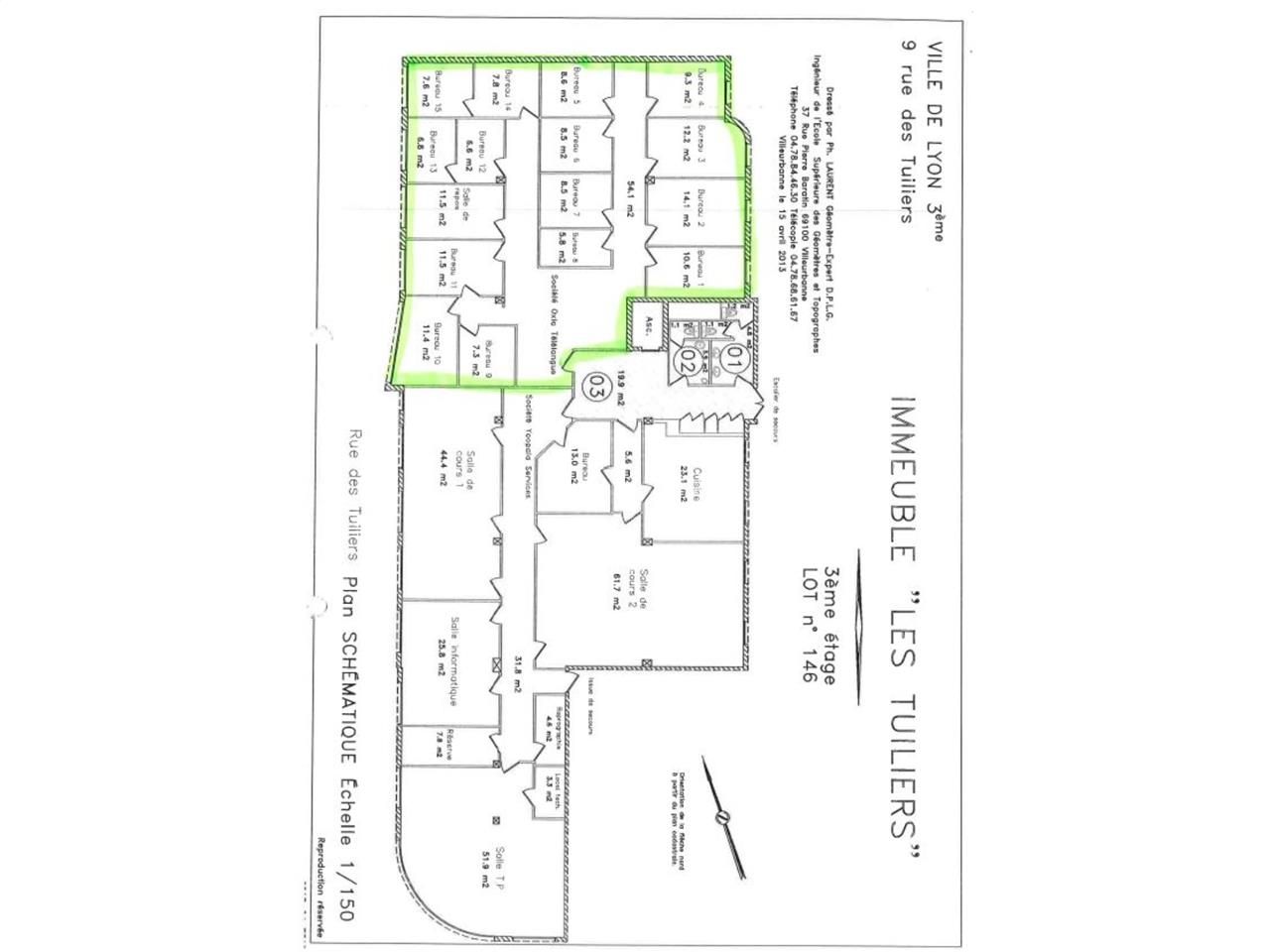 Location bureaux 172 m² divisibles à partir de 76 m²