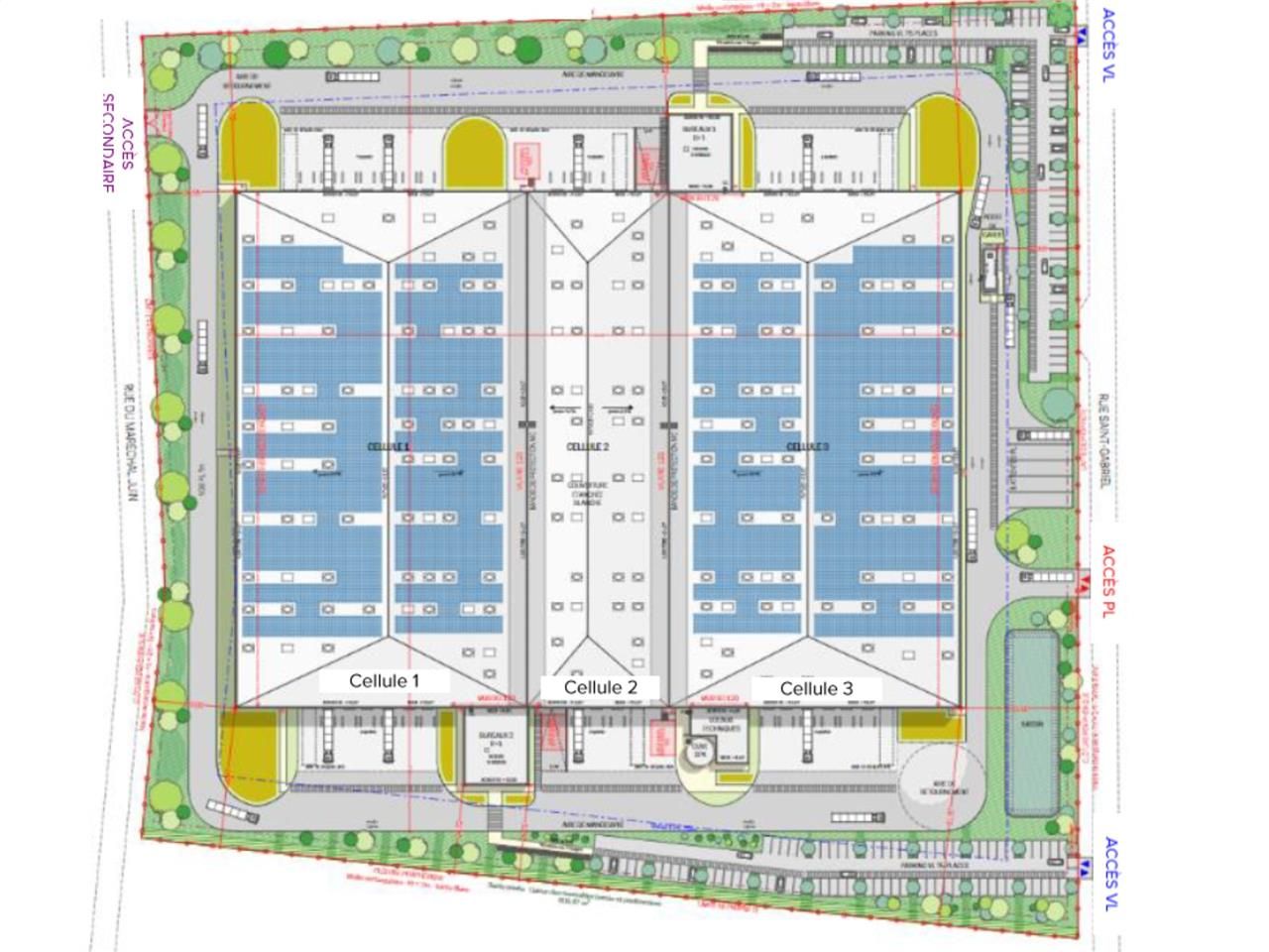 Location entrepots 31431 m² divisibles à partir de 5858 m²