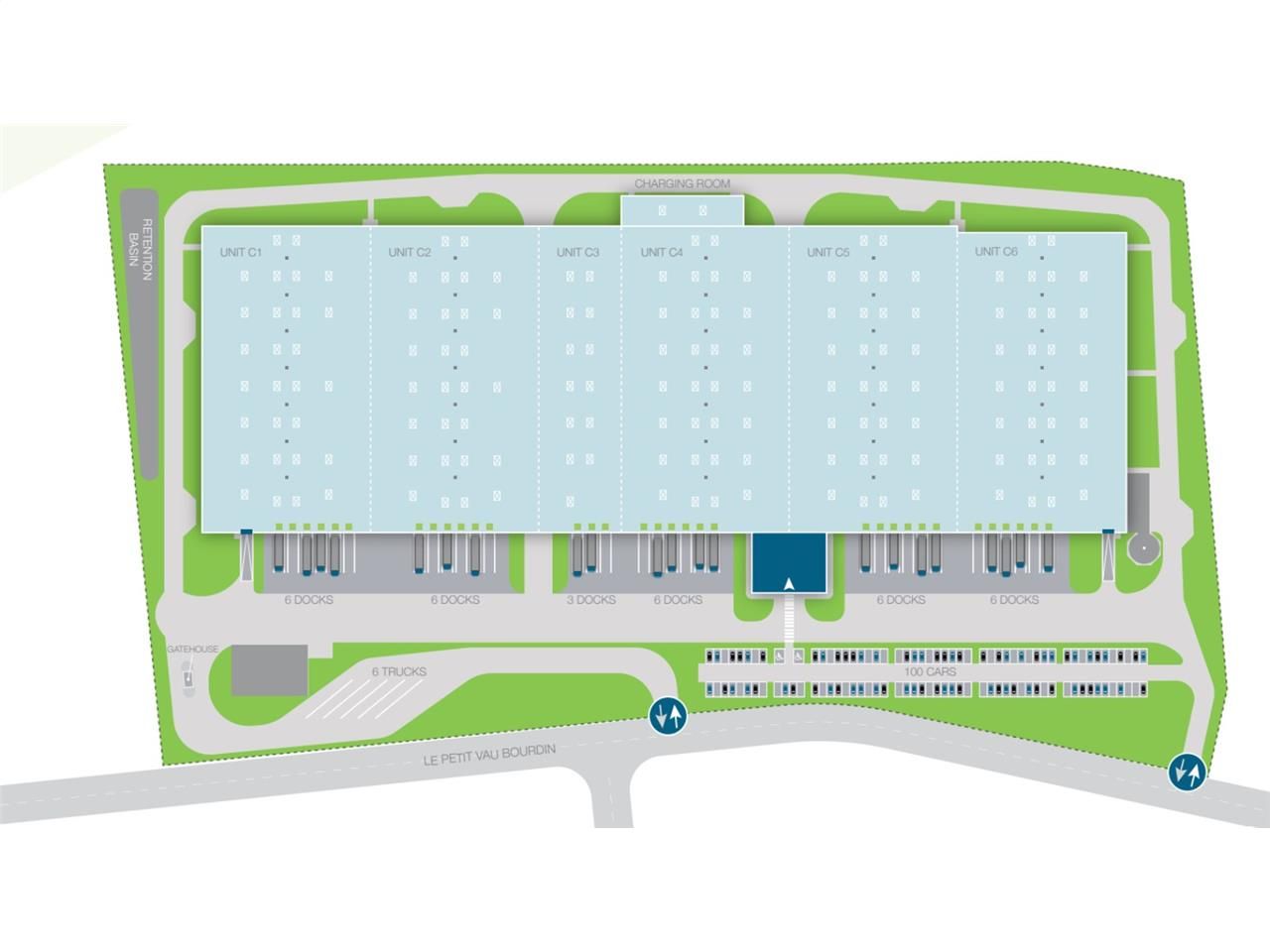 Location entrepots 31836 m² non divisibles