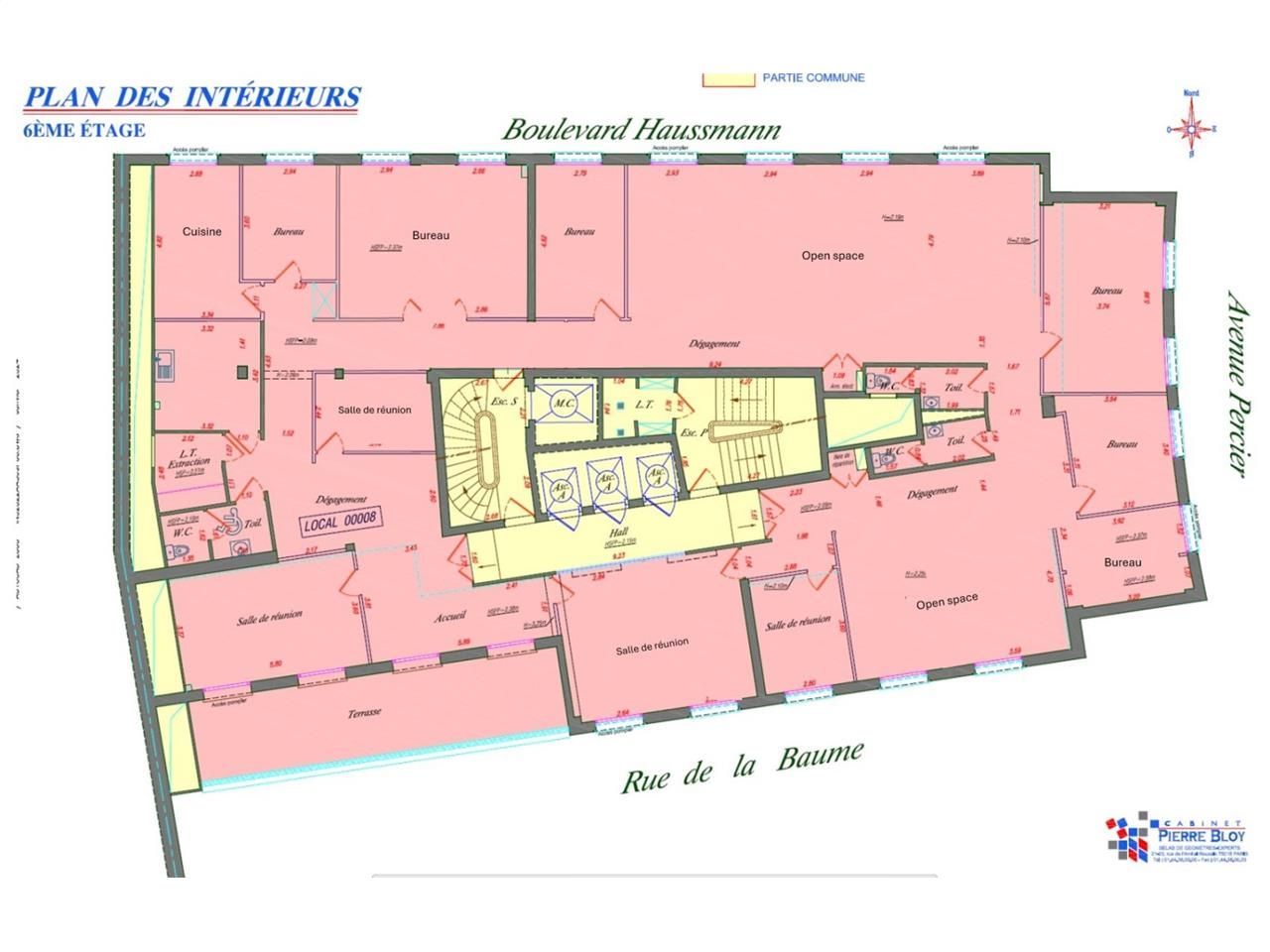 Location bureaux 447 m² non divisibles