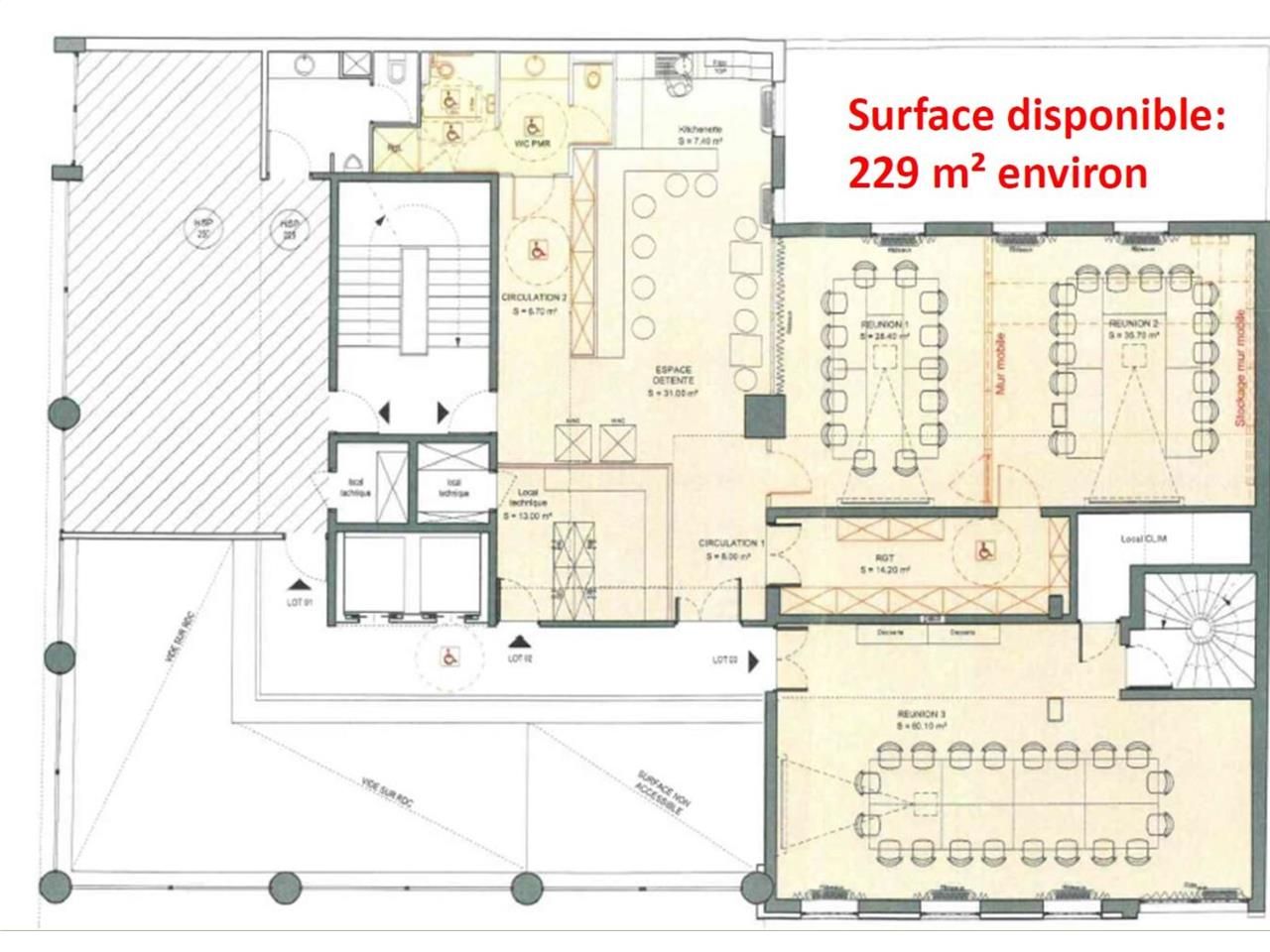 Vente bureaux 392 m² divisibles à partir de 163 m²