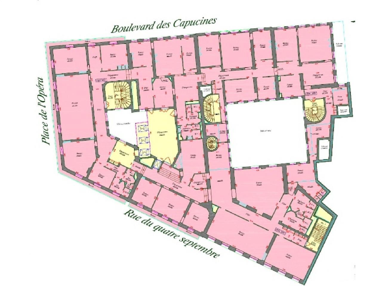 Location bureaux 1285 m² non divisibles