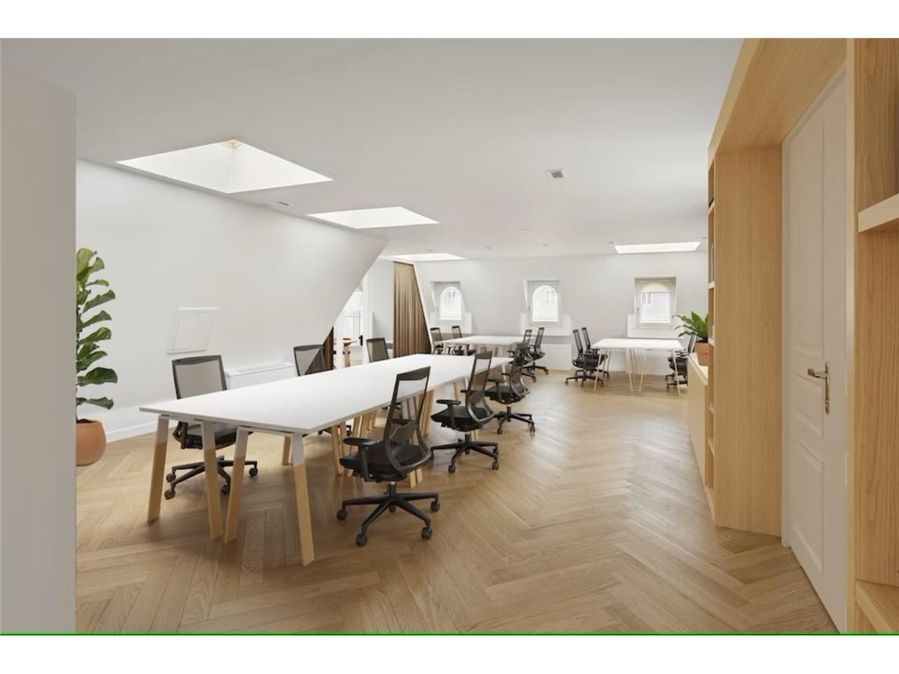 Location d'un espace de travail privatif, meublé,