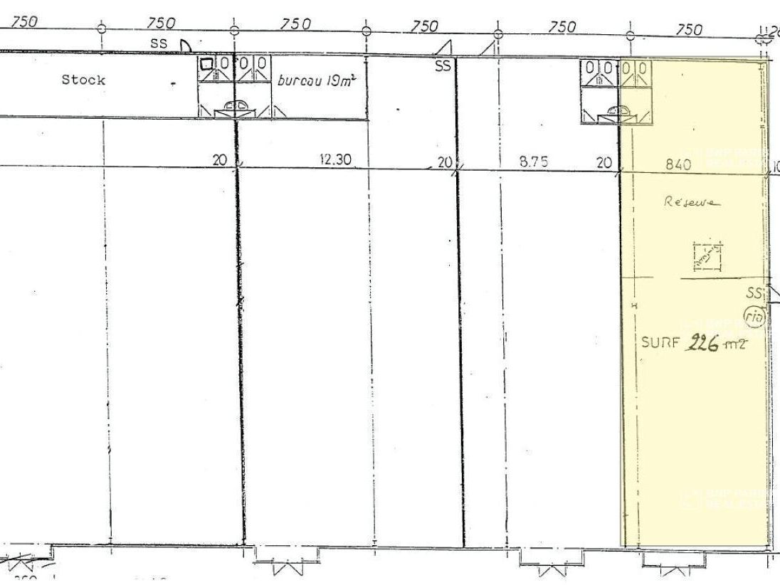 Location Local commercial 226 m² non divisibles 31200 Toulouse