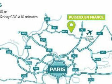 9970 m² pour cetentrepôts classe a en location à Puiseux-en-france