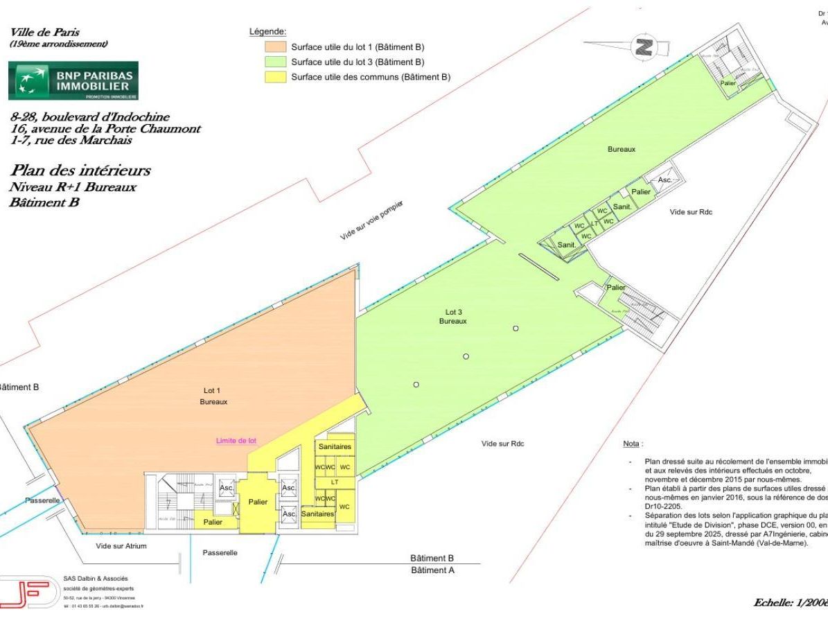 1068 m² pour ce bureaux en location à Paris