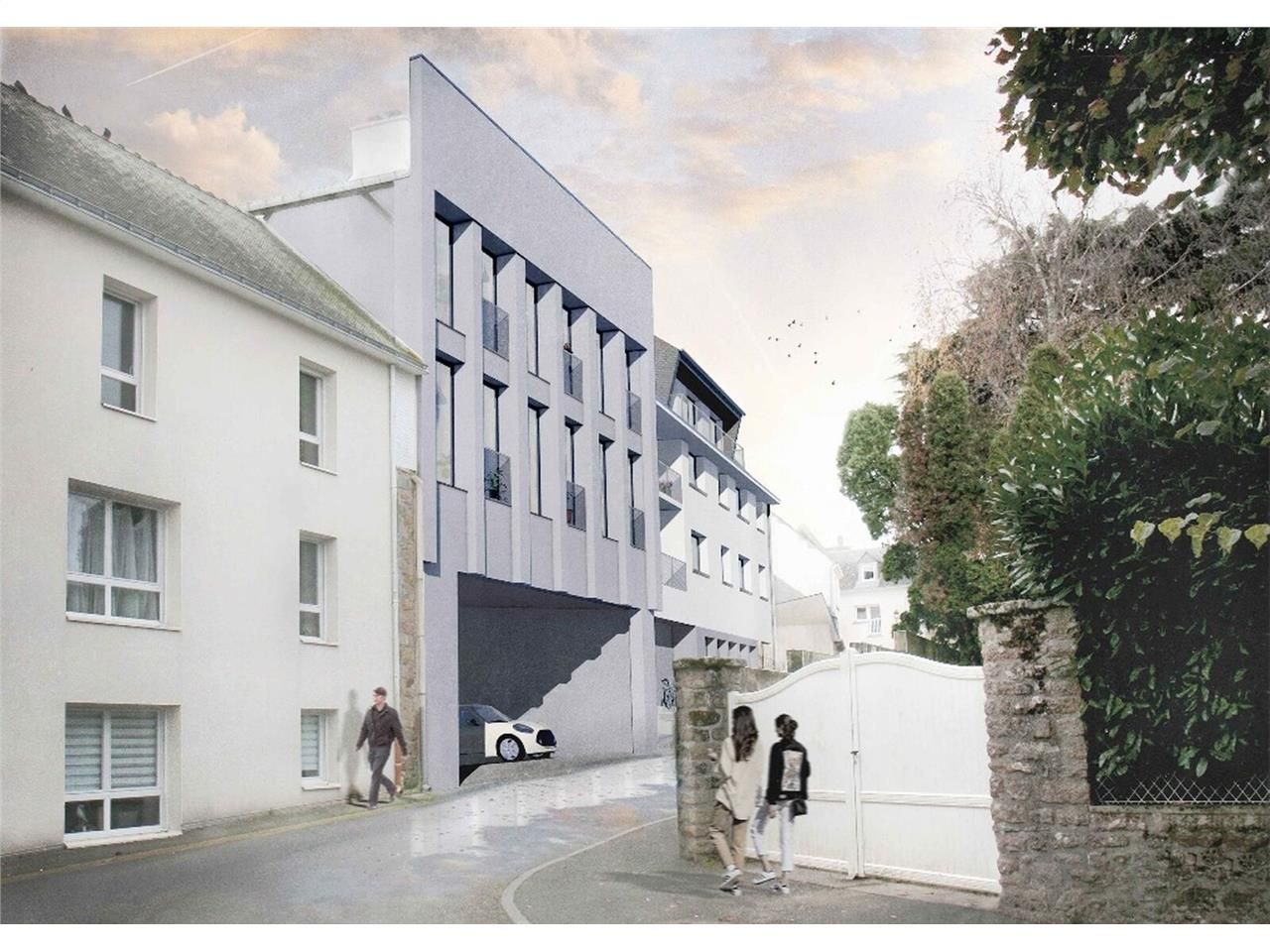 En plein centre ville d'Auray, cet immeuble est v