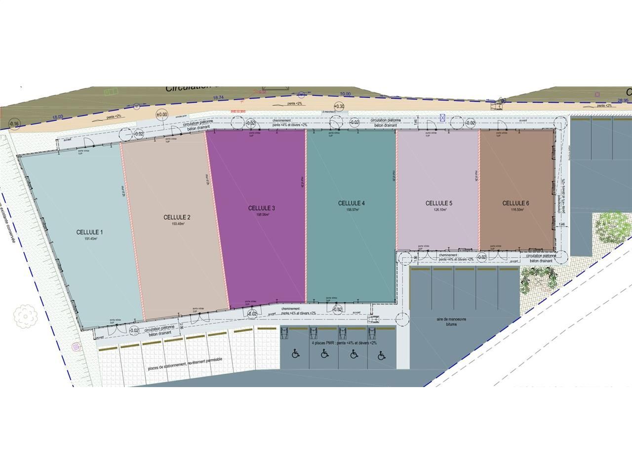 À louer, cellule de 524 m² divisible à partir de 