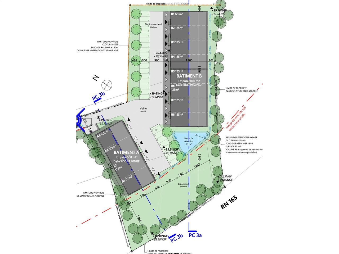 Sur la ZA de KERIQUELLAN à BRECH, en bordure de l