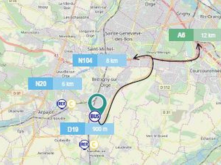 Location Entrepôts classe A 9461.11 m² non divisibles 91220 Brétigny-sur-orge