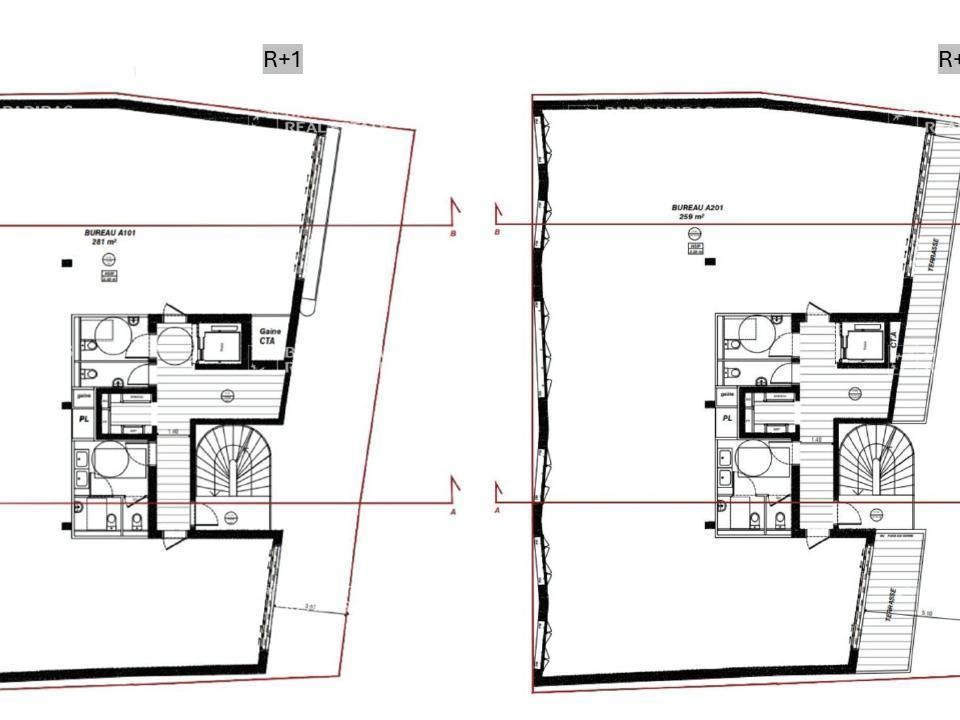 670.66 m² pour ce bureaux en vente à Nantes