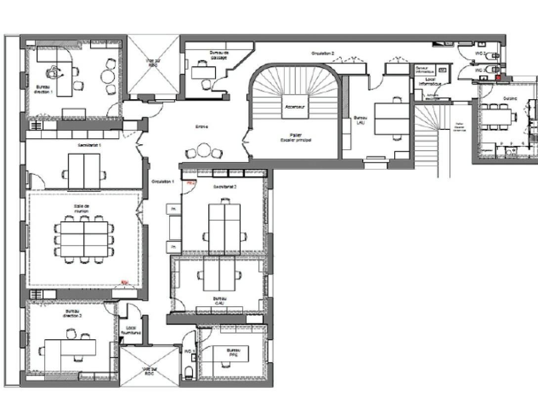 Location Bureaux 230 m² non divisibles 75008 Paris