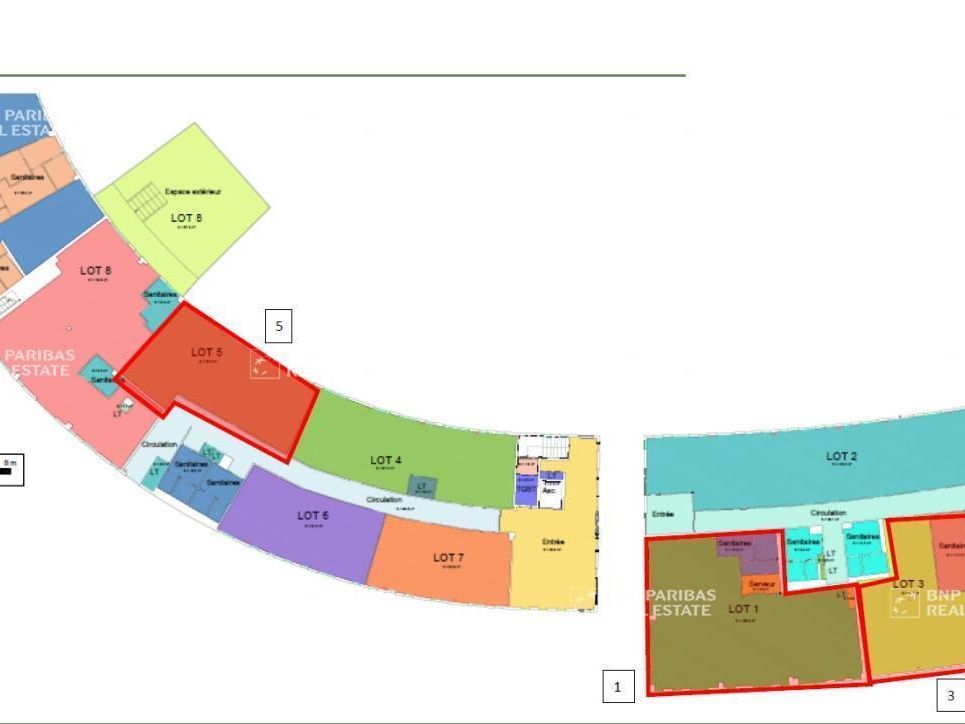 837.4 m² pour ce bureaux en location à Toulouse