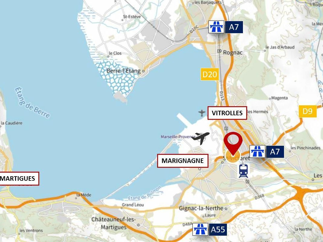 5789.5 m² pour cetentrepôts classe b en vente à Vitrolles