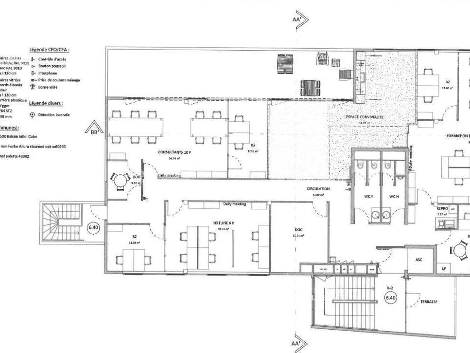 1140 m² pour ce bureaux en location à Bordeaux