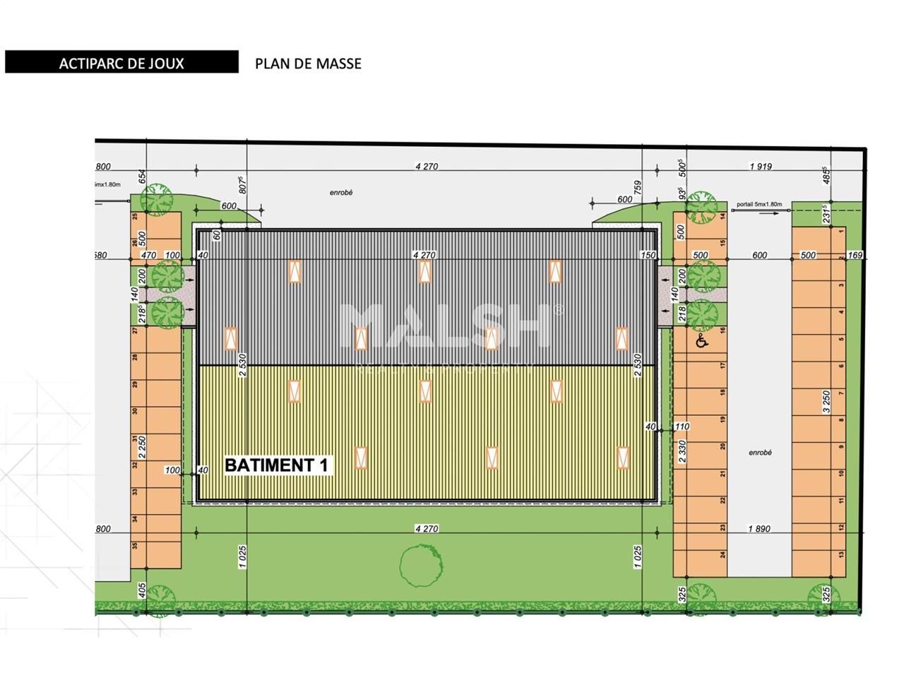 Location entrepots 1940 m² non divisibles