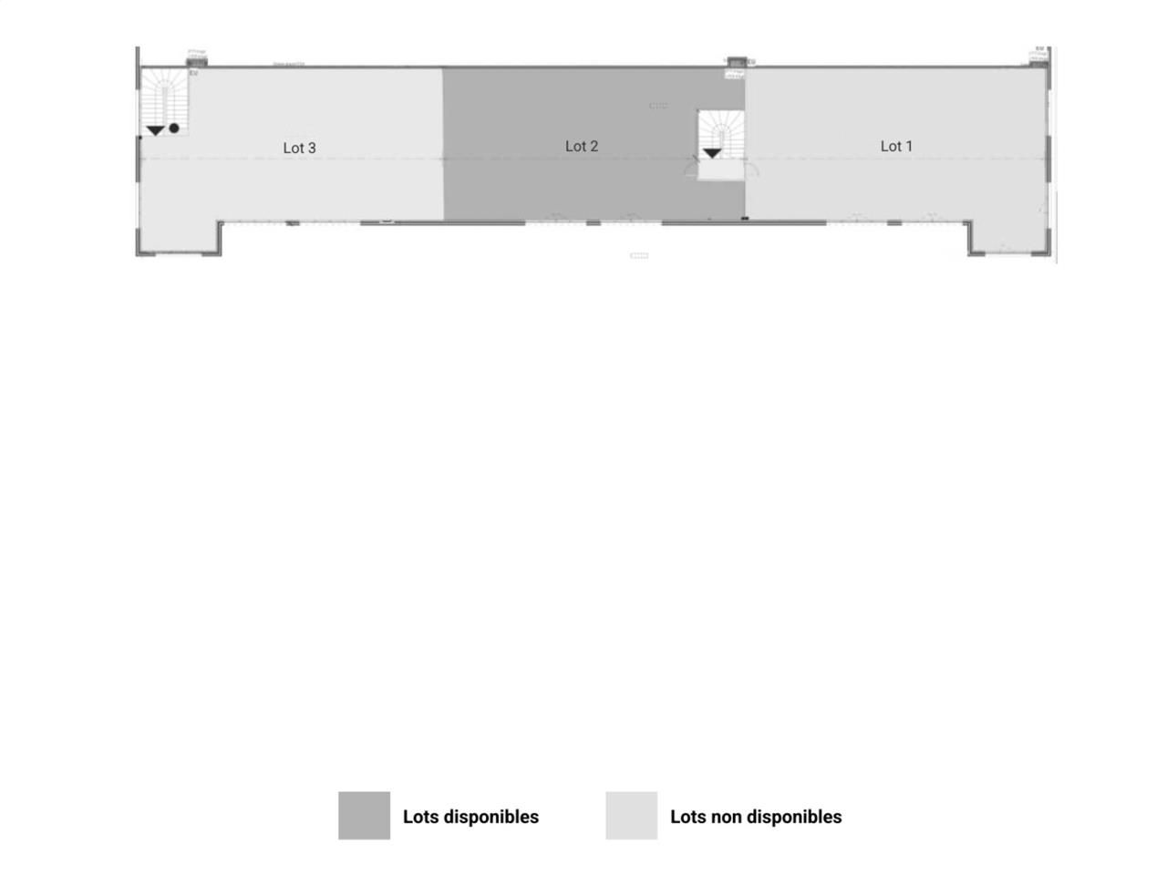 Location bureaux 175 m² non divisibles