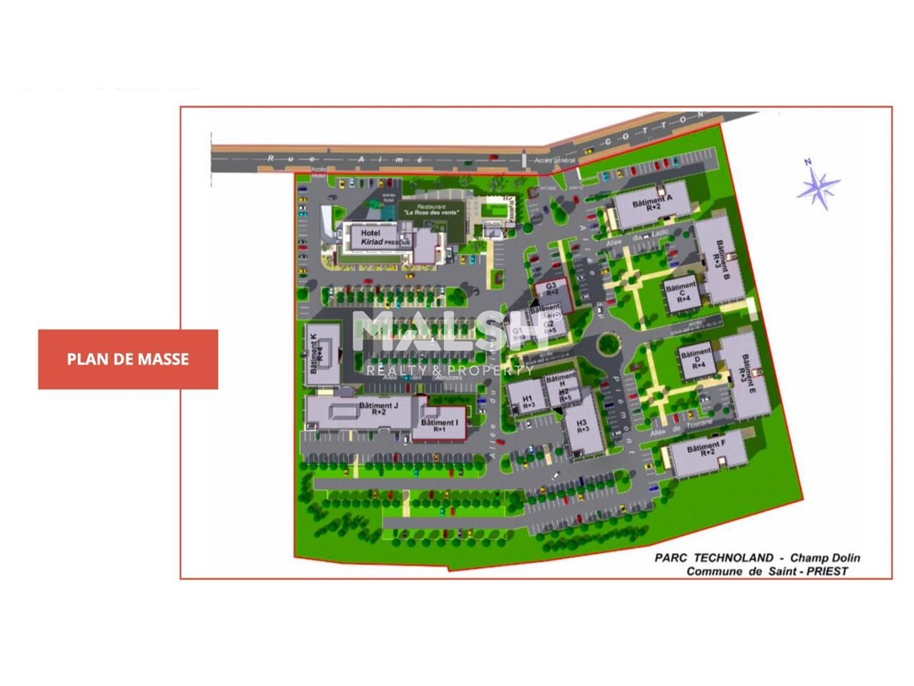 Location bureaux 2176 m² divisibles à partir de 93 m²