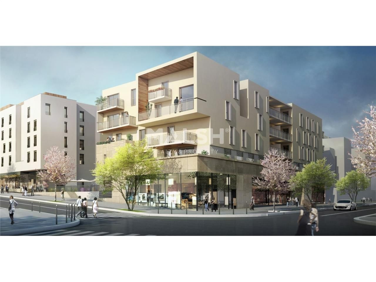 Locaux commerciaux en programme neuf, brut de bét