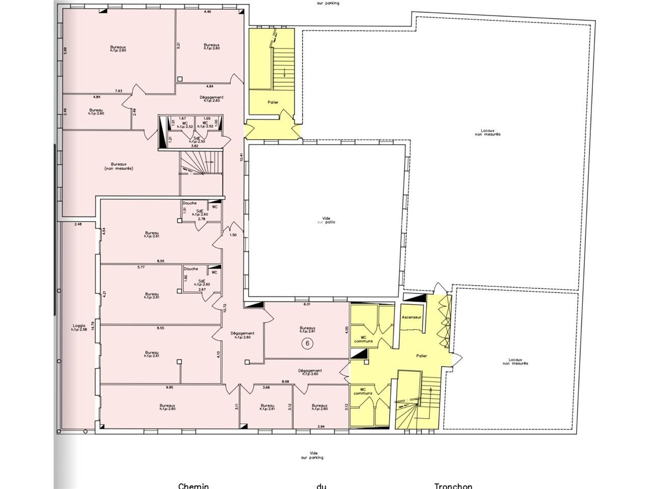 Location bureaux 382 m² non divisibles