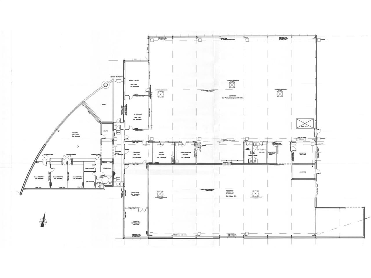 Location bureaux 102 m² non divisibles