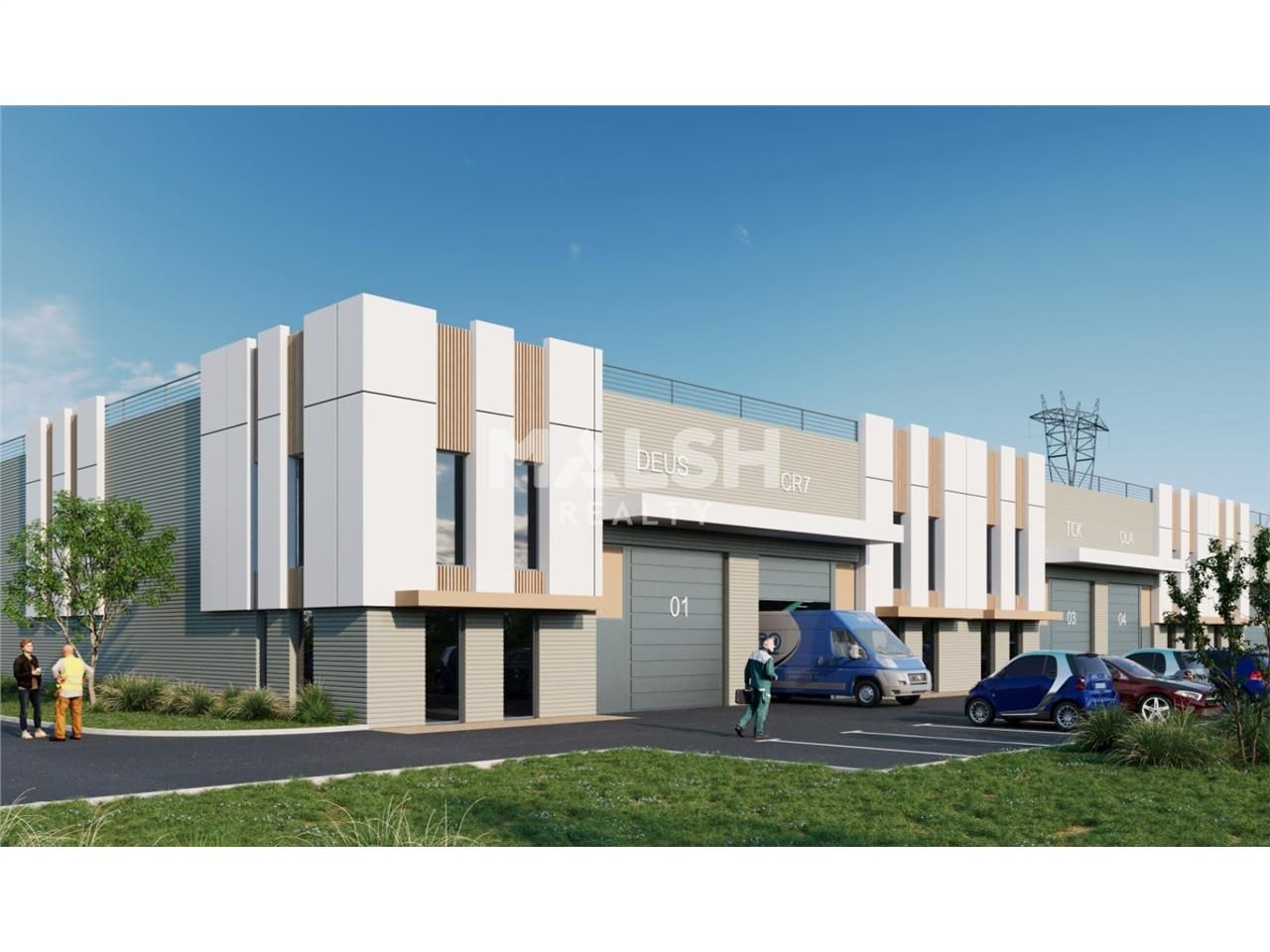 Au sein d'un parc d'activités à construire situé 